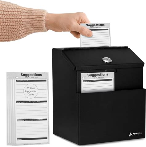 Amazon.com: Adir Suggestion Box with Slot and Lock 